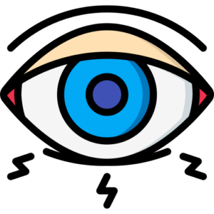 ophthalmologist examining patient’s dry eye