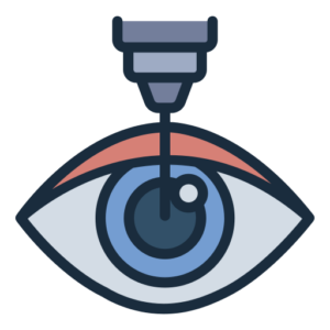 laser vision correction (LASIK SMILE SILK) procedure