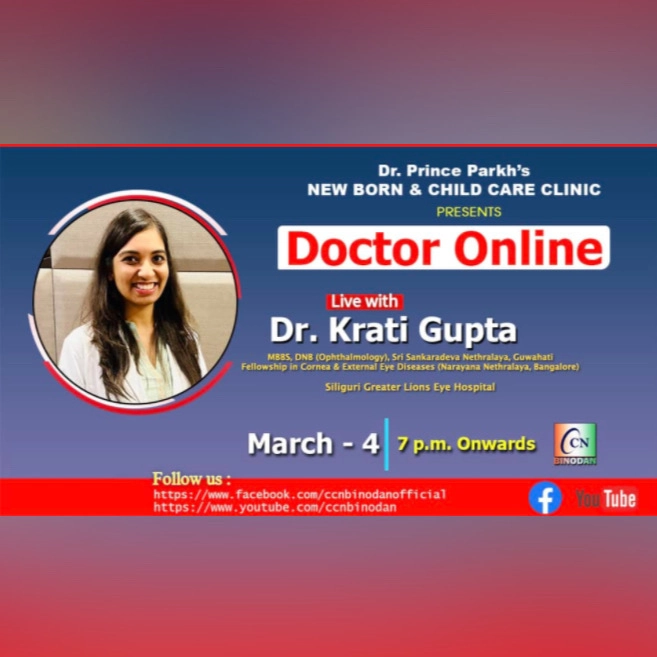 Dr. Krati Gupta, leading eye specialist in Bhopal, on radio talk show discussing eye care and LASIK surgery
