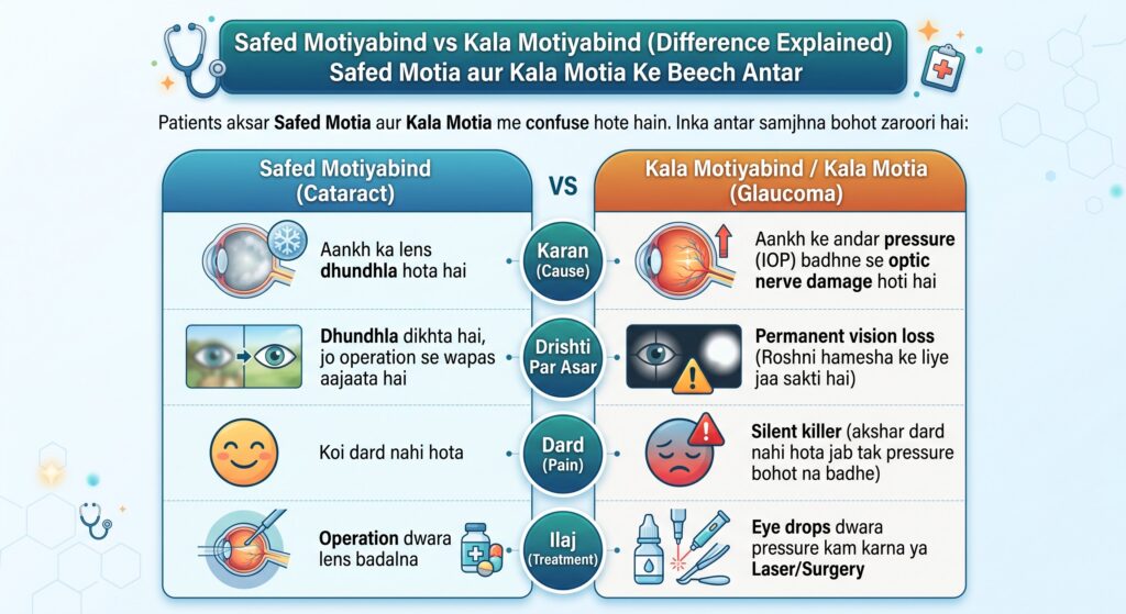 Safed Motiyabind vs Kala Motiyabind (Difference Explained)