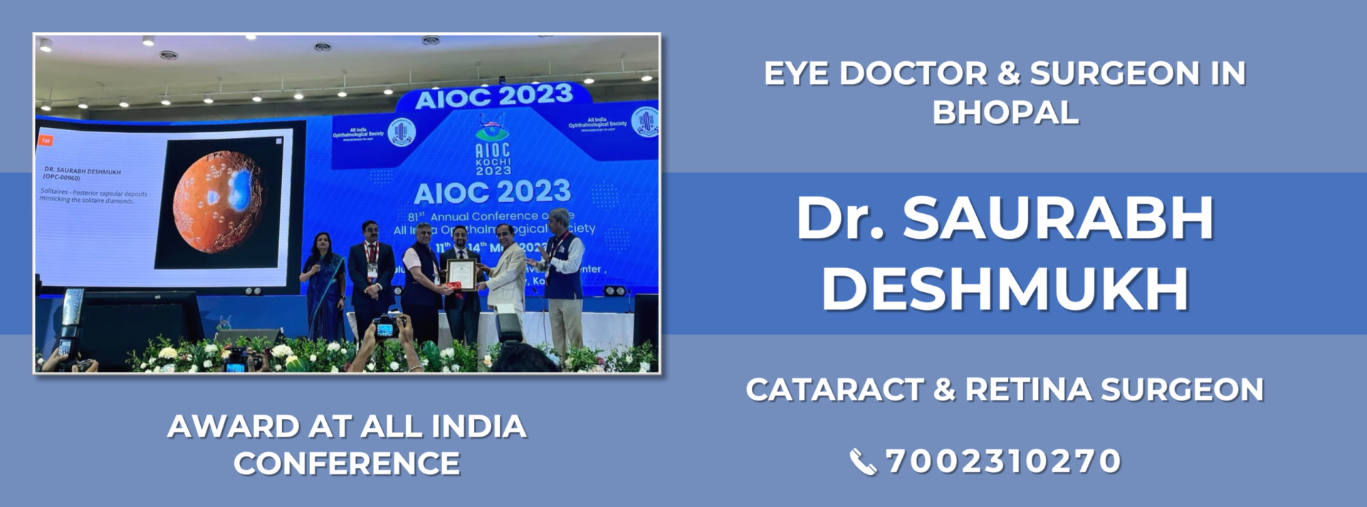 Dr Saurabh Deshmukh Eye Specialist Retina and Cataract Surgeon - All India Conference