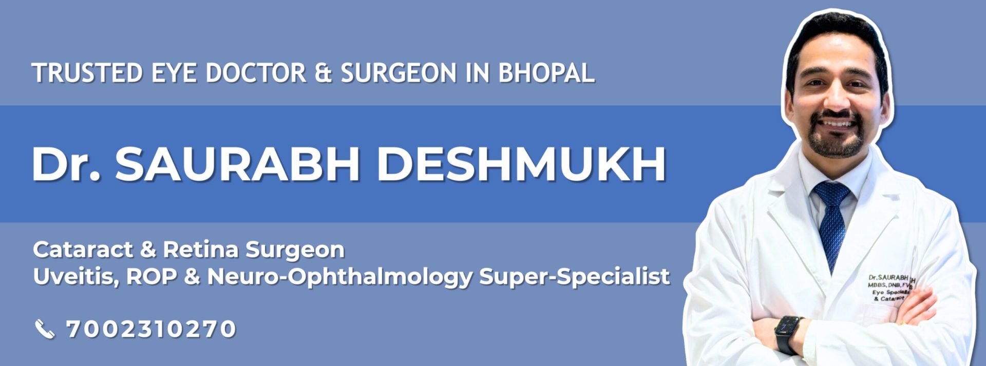 Best Retina and Cataract Surgeon in Bhopal - Dr. Saurabh Deshmukh | Eye Specialist, Uveitis, ROP, Neuro-Ophthalmology Expert